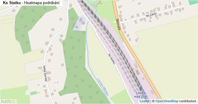 Ke Statku - mapa podnikání