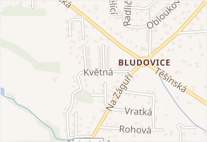 Květná v obci Karviná - mapa ulice