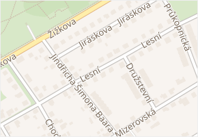 Lesní v obci Karviná - mapa ulice