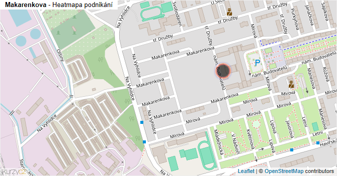 Makarenkova - mapa podnikání
