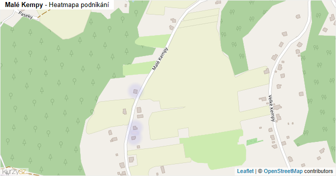 Malé Kempy - mapa podnikání