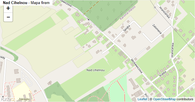 Nad Cihelnou - mapa firem
