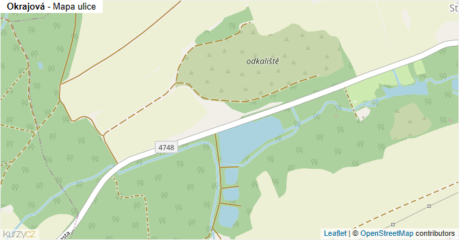 Okrajová - mapa ulice