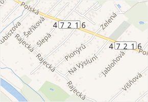 Pionýrů v obci Karviná - mapa ulice