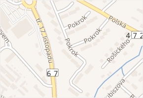 Pokrok v obci Karviná - mapa ulice