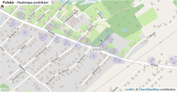 Polská - mapa podnikání