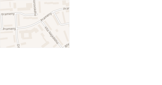 Prameny v obci Karviná - mapa ulice