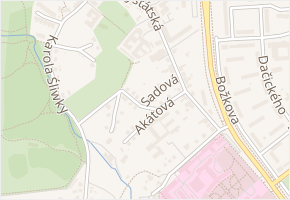 Sadová v obci Karviná - mapa ulice