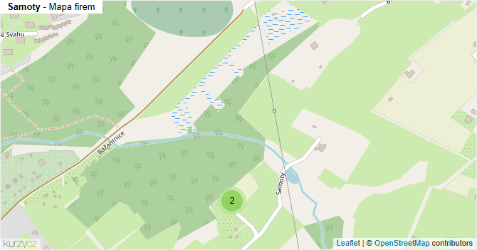 Samoty - mapa firem