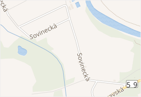 Sovinecká v obci Karviná - mapa ulice