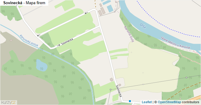 Sovinecká - mapa firem