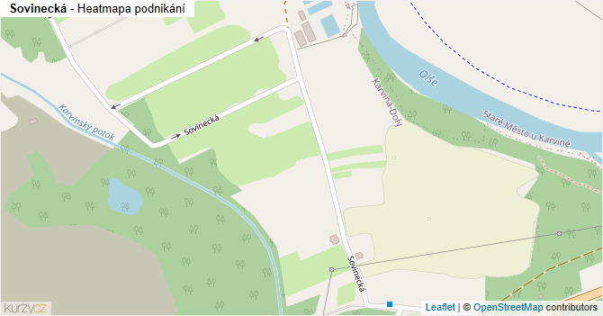 Sovinecká - mapa podnikání