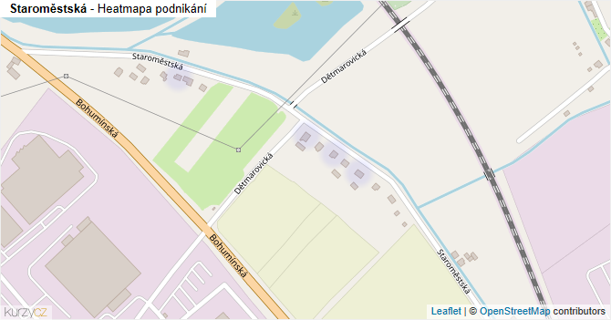 Staroměstská - mapa podnikání
