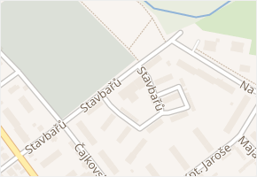Stavbařů v obci Karviná - mapa ulice