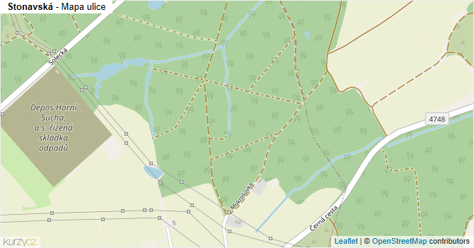 Stonavská - mapa ulice