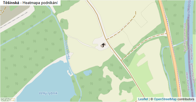 Těšínská - mapa podnikání
