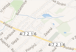 U Mateřské školy v obci Karviná - mapa ulice