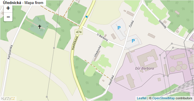 Úřednická - mapa firem