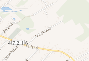 V Zákoutí v obci Karviná - mapa ulice