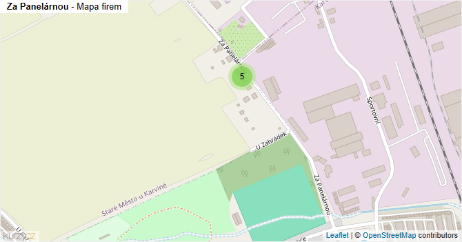 Za Panelárnou - mapa firem