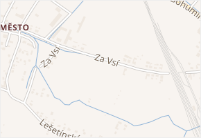 Za Vsí v obci Karviná - mapa ulice