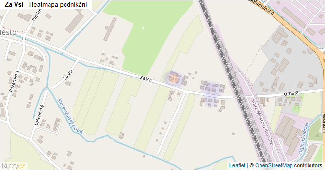 Za Vsí - mapa podnikání