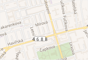Zátiší v obci Karviná - mapa ulice