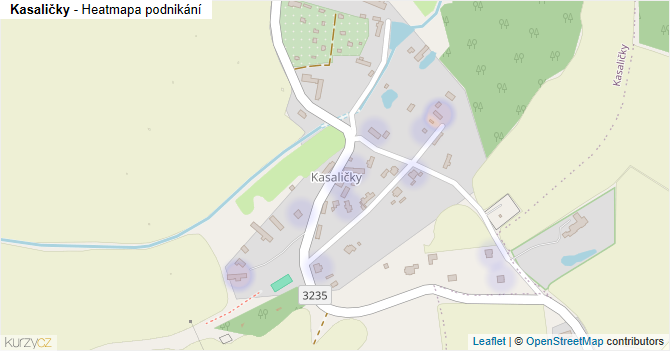 Kasaličky - mapa podnikání