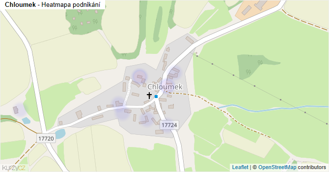Chloumek - mapa podnikání