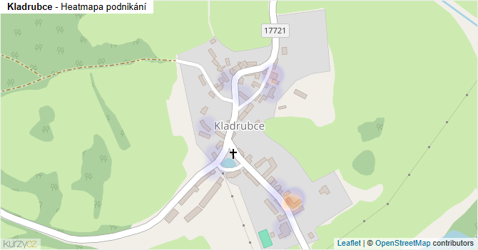Kladrubce - mapa podnikání