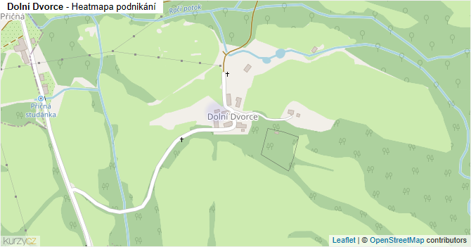 Dolní Dvorce - mapa podnikání