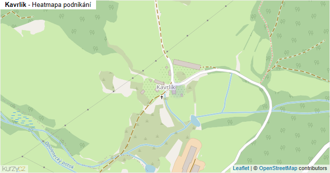 Kavrlík - mapa podnikání