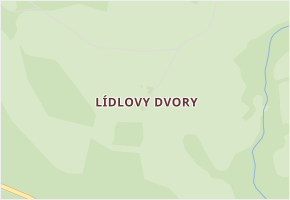 Lídlovy Dvory v obci Kašperské Hory - mapa části obce