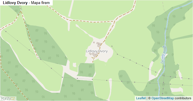 Lídlovy Dvory - mapa firem