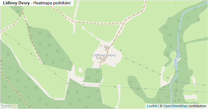 Lídlovy Dvory - mapa podnikání