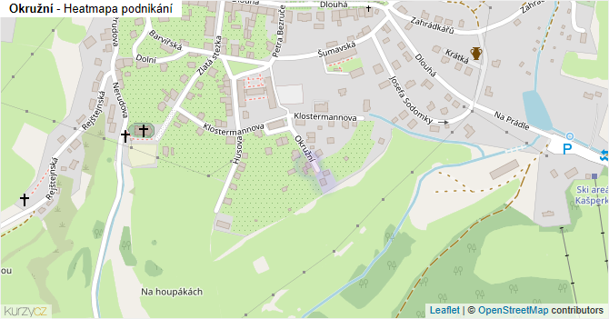 Okružní - mapa podnikání