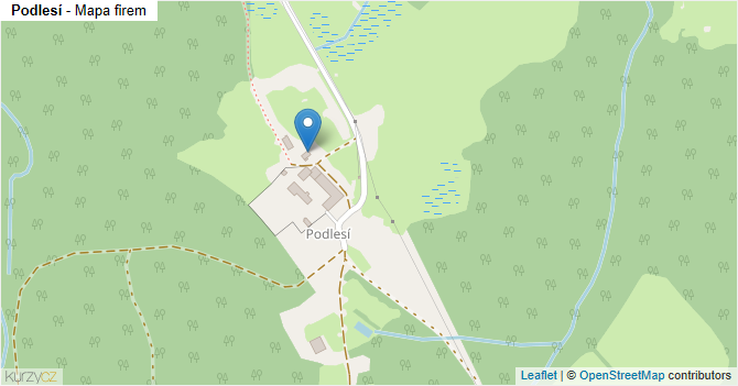 Podlesí - mapa firem