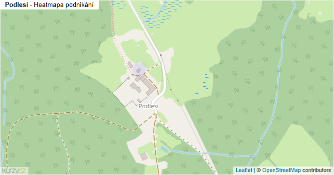 Podlesí - mapa podnikání