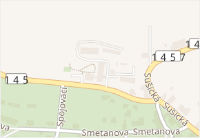 Sušická v obci Kašperské Hory - mapa ulice
