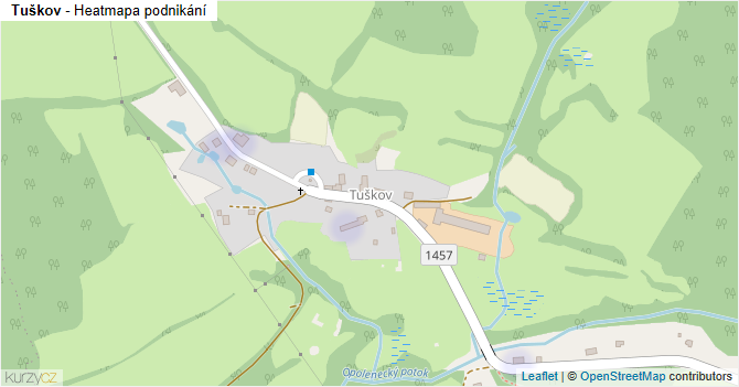 Tuškov - mapa podnikání