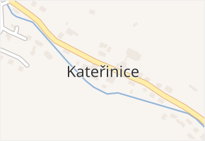 Kateřinice v obci Kateřinice - mapa části obce