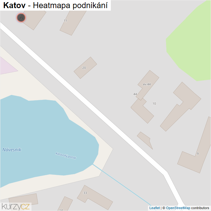 Mapa Katov - Firmy v obci.