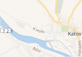 K Hoře v obci Katovice - mapa ulice