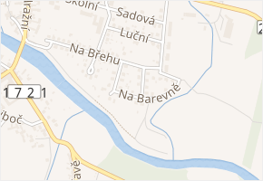 Na Barevně v obci Katovice - mapa ulice