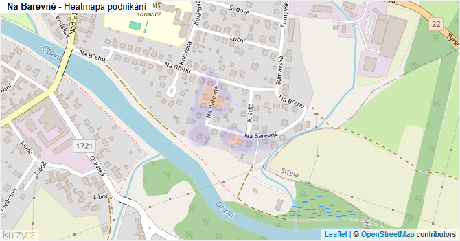 Na Barevně - mapa podnikání