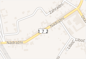Nádražní v obci Katovice - mapa ulice