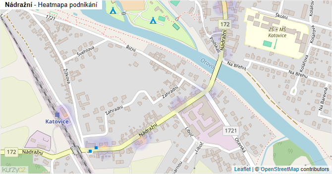 Nádražní - mapa podnikání