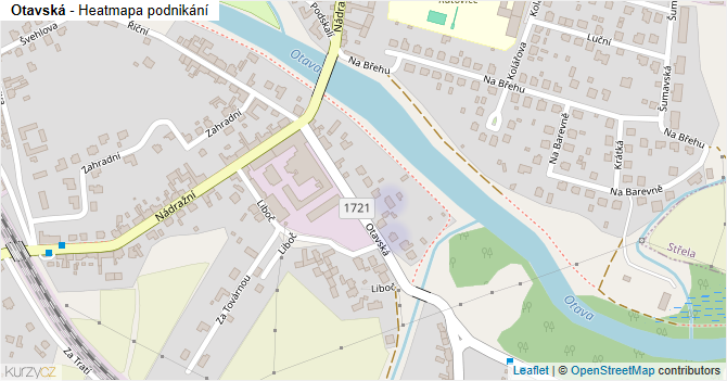 Otavská - mapa podnikání
