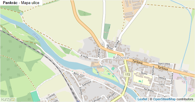 Pankrác - mapa ulice