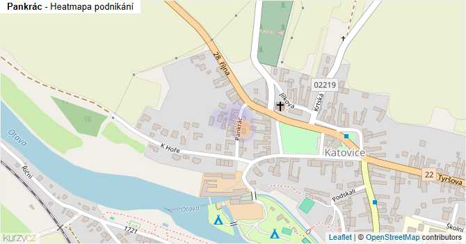 Pankrác - mapa podnikání